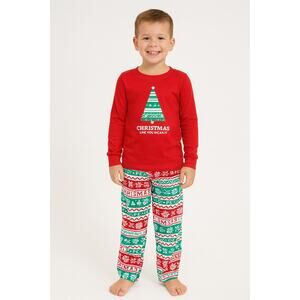 Jammies for Your Families Boys Red Christmas Pajama Set - Size 4 NWT